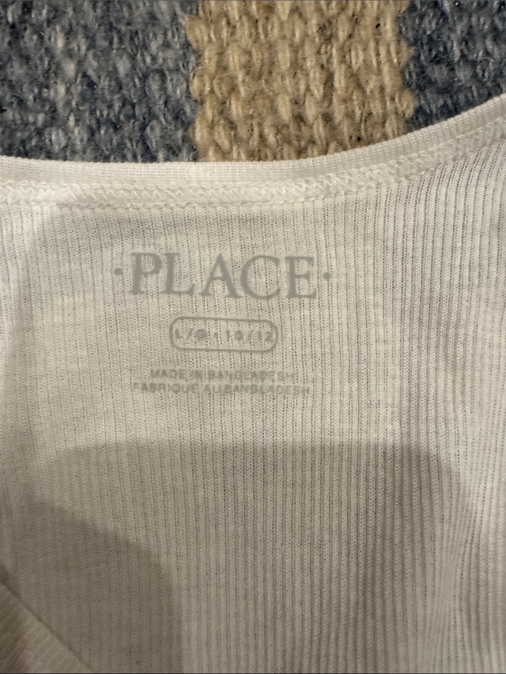 Place White Ribbed Tank very stretchy material - Picture 2 of 3